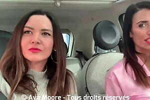 Want to see Ava Moore filming a trucker's balls in his cabin with Glory?