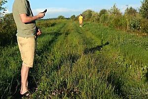 i'm having risky sex outdoors with this huge chubby nympho stranger, her big natural tits bouncing in bdsm.