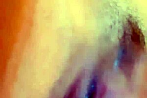 stroke your cock while i squirt on my shaved pussy