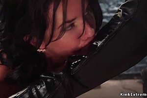 Busty Lesdom Fucks Bound MILF!