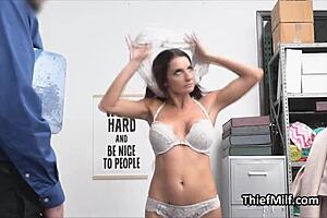 Ending suburban housewifes strip search hard fuck