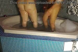 the hottie milf kept teasing with her natural tits outdoors.