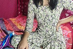 Indian teen sister: fuck step bro after fight? Big tits action!