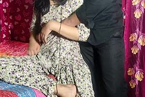 Indian teen sister: fuck step bro after fight? Big tits action!