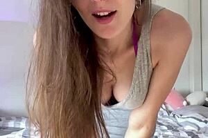 Brunette MILF Gives Daddy Jerk Off Instructions With Dildo And Toys For Wet Orgasm