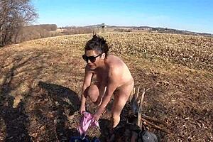 big ass babe in thong leotard over pantyhose spreading