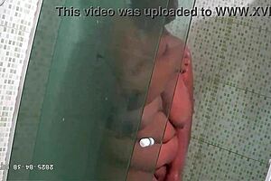 Hidden camera catches mother-in-law in lingerie.