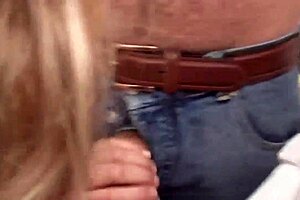 she like unzipped his fly an' gave him this amateur blowjob right in the kitchen, y'know?