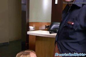 Busty Amateur Milf Fucked by Police Officer in the Office, Feeling Every Thrust Emotionally