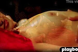 Uma Jolie hot play after striptease.