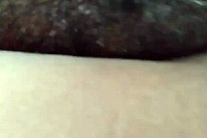 this ebony milf has a hairy phat pussy