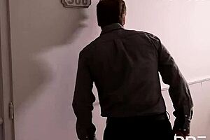 the cleaning job for busty maid jasmine jae escalates to double penetration threesome with two cocks