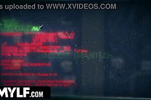 Milf shoplifts and gets gangbanged by stepson.