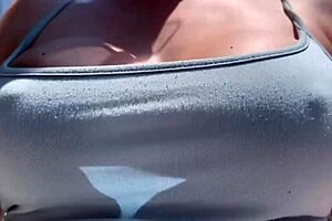 Artemisia Love Flashing Her Big Tits Outdoors Without A Bra So Horny!