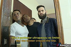 Friends Gangbang Brunette Milf Stepmom