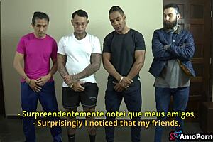 Friends Gangbang Brunette Milf Stepmom