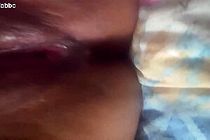 latina mom masturbating with strong vibrator close up