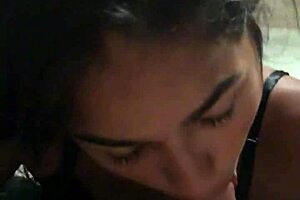 Teen Brunette Gets Facial After Riding Orgasm