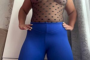 hot stepmom stretching leads to orgasm and masturbation