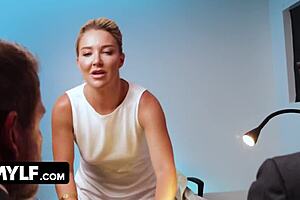 I seduced those detectives with my tight body and got spit-roasted in the interrogation room during the basic instinct parody