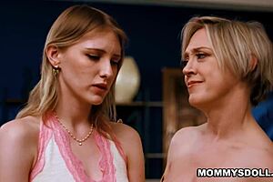 Dee williams and melody marks explore each other's shaved pussies with licks and muff diving in a sensual lesbian session