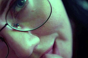 Lecherous wife sucks cock deep with choking passion!