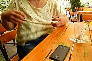 i'm flashing my hairy tits