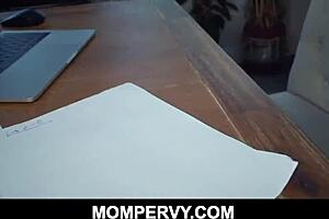 Inked Brunette Milf Stepmom Fucks Stepson POV!