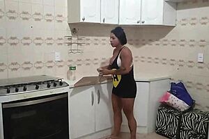 New house, trolling my girlfriend by throwing cards at her