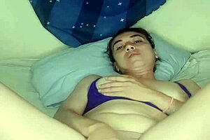 Latina Milf Orgasms With Huge Dildo Homemade