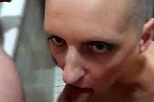 Sandra's explosive German blowjob!