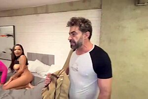 Father Catches Sons In Orgy And Joins The Gangbang Punishment In Bedroom