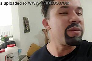 New house, trolling my girlfriend by throwing cards at her