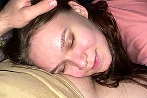 late night pov session with stepdaughter ending in a creamy facial