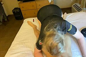 Officer Jenna Jaymes sucks and fucks the perp's big black cock! 😈