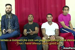 Friends Gangbang Brunette Milf Stepmom