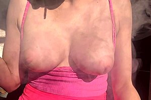 i watched artemisia love show her big bouncing boobs solo