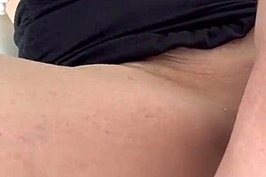 Hot milf jumps off cock, catches cumshot in mouth