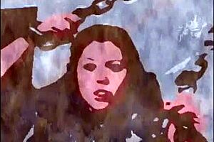 Zabel gets wild in rough big tits milf bondage with bbw fat chained parody action! 😈🔥