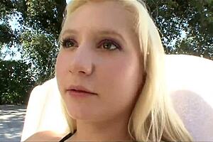 Jaycie Lane and Odette Delacroix are sapphics with golden hair licking pussy. They kiss and finger each other in tight cunilingus action.