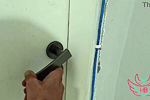 Big-Titted Milf Pegs Friend's Husband in Voyeur Lick Session