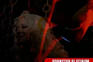 Blonde whore Leya Falcon flaunts her big tits and ass