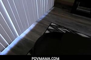 Milf stepmom in sexy lingerie fucks stepson in taboo pov roleplay?