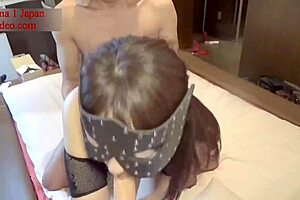 Nana BDSM P-5 with Japanese slave RIDING vibrator in BAREFOOT bondage