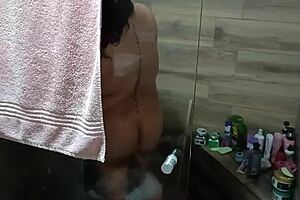 hey i got to my aunt's house and caught her bathing and masturbating, almost got spotted