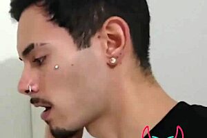 Big-Titted Milf Pegs Friend's Husband in Voyeur Lick Session