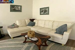 Stuck at home playing a game with stepmom turns into intense doggystyle pounding with her big natural tits bouncing