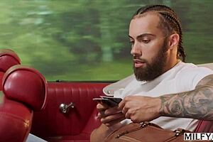 daisy fuentes rides huge cock spooning, hubby watches cum on tits