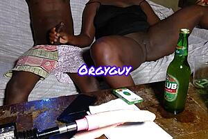 West African Hot Cum Fills Her Eager Pussy