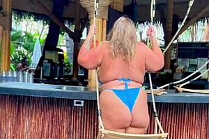 BBW MILF TEASES WITH HUGE TITS ON VACATION - SFW PREVIEWS ONLY!